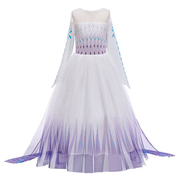 Anime Frozen Elsa Anna Niños Cosplay Disfraz Halloween Falda Vestido Carnaval Traje Per.